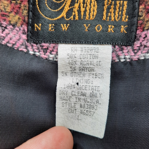 Vintage 90's Southwestern Print One Button Blazer Jacket Large - Picture 12 of 12